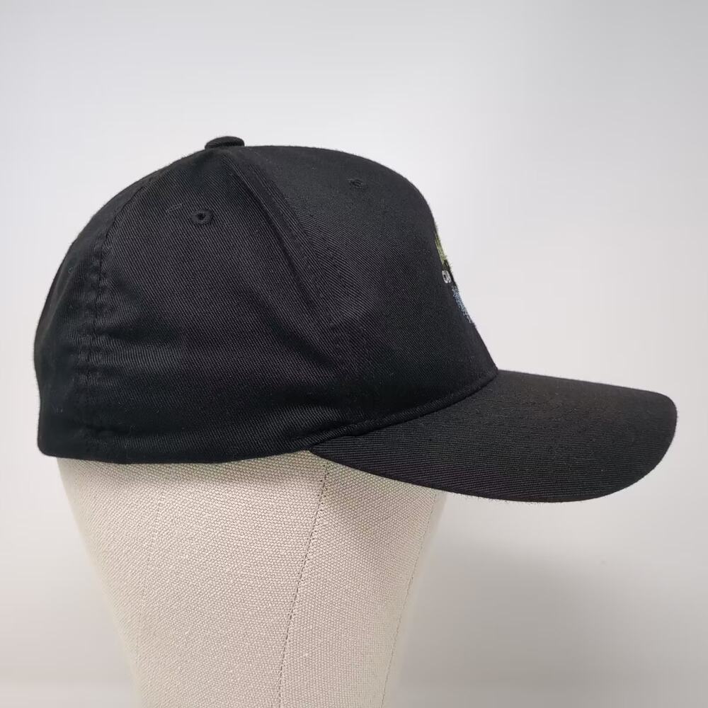 Flexfit Baseball Cap Black Size M Embroidered Camp Ida-Haven Structured Hat View 5